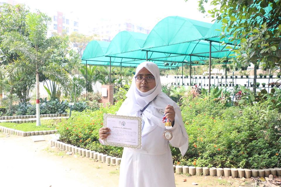 Sumaiya achieved second runner up position in Biology Olympiad